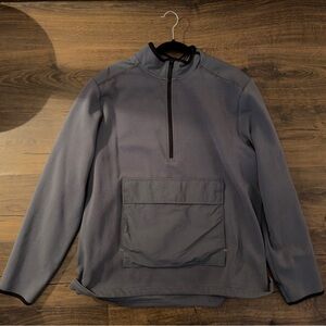 Old Navy Men's Active Gray Quarter-Zip Jacket